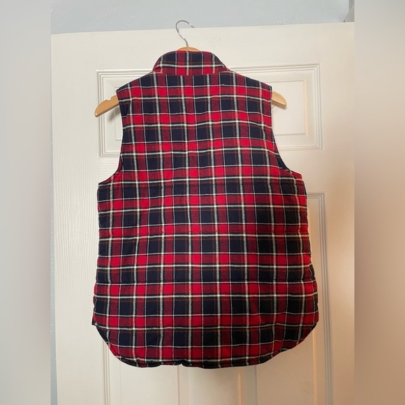 Altar’d State plaid puffer vest Fur Lined Preppy Ski Mountains Hiking Outdoor - Picture 3 of 3